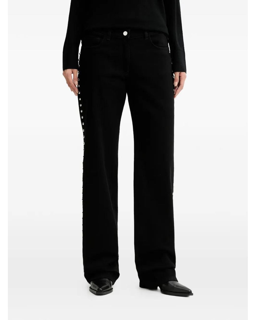IRO Black Thess Straight Jeans