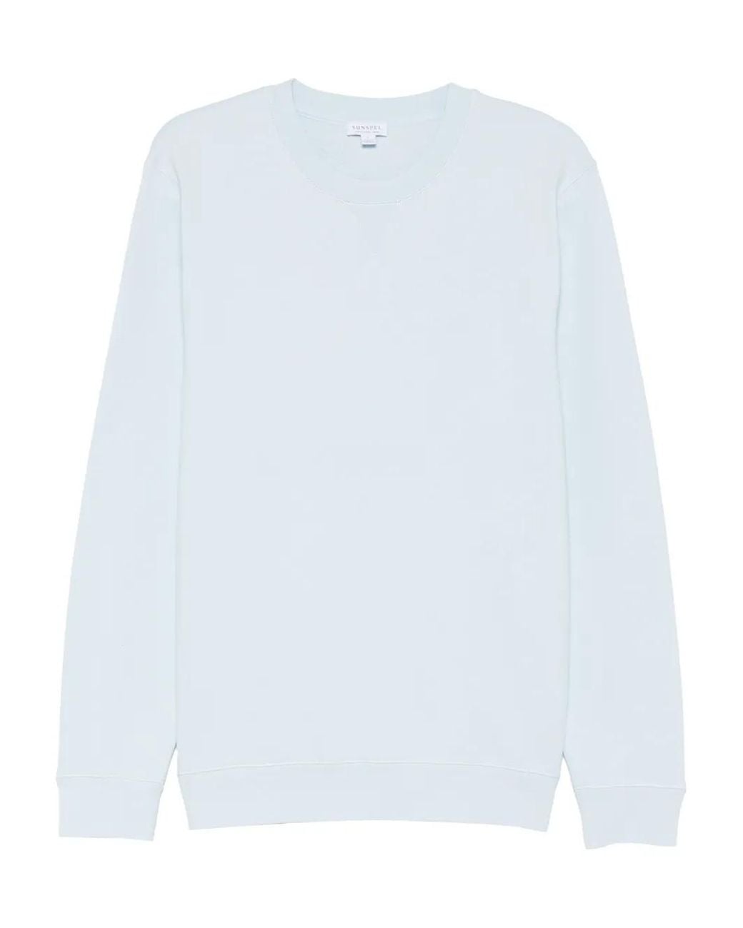 Sunspel White Loopback Sweatshirt for men
