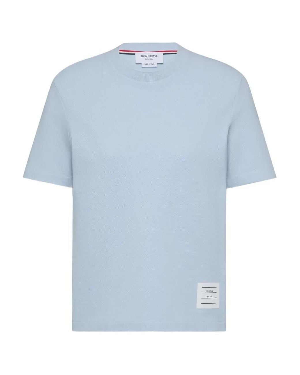 Thom Browne Blue Classic Pique 4-Bar Tee