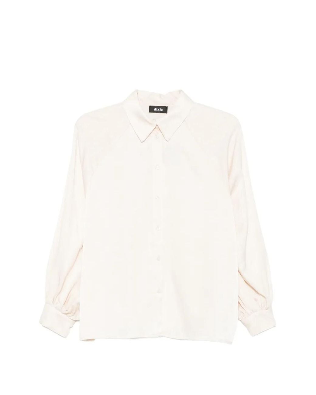 Dixie White Raglan-Sleeve Shirt