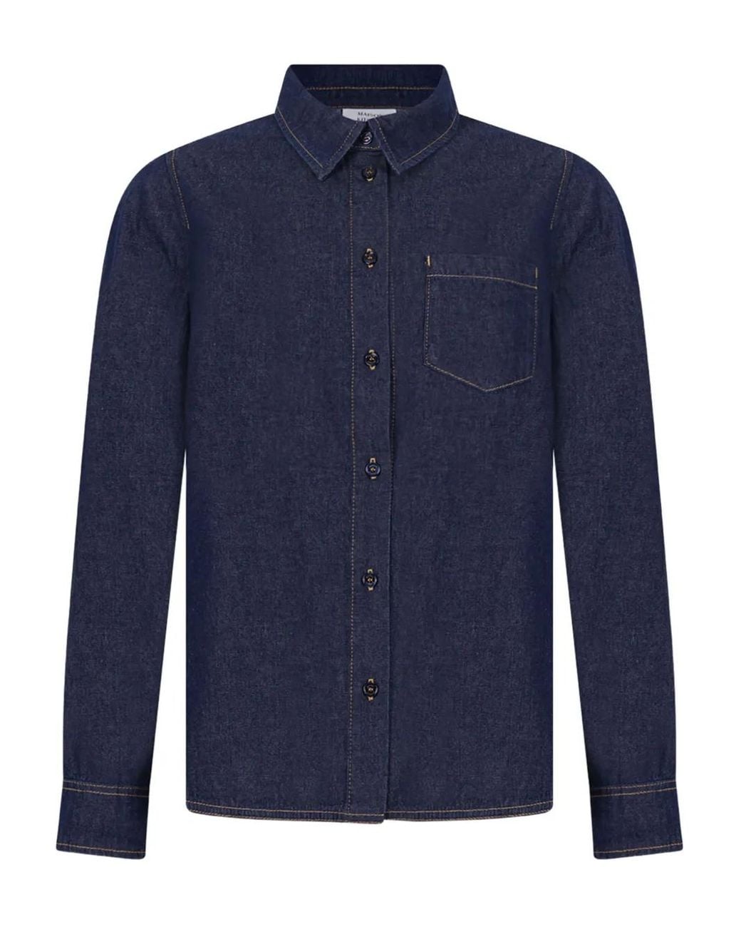 Maison Kitsuné Blue Pocket Shirt