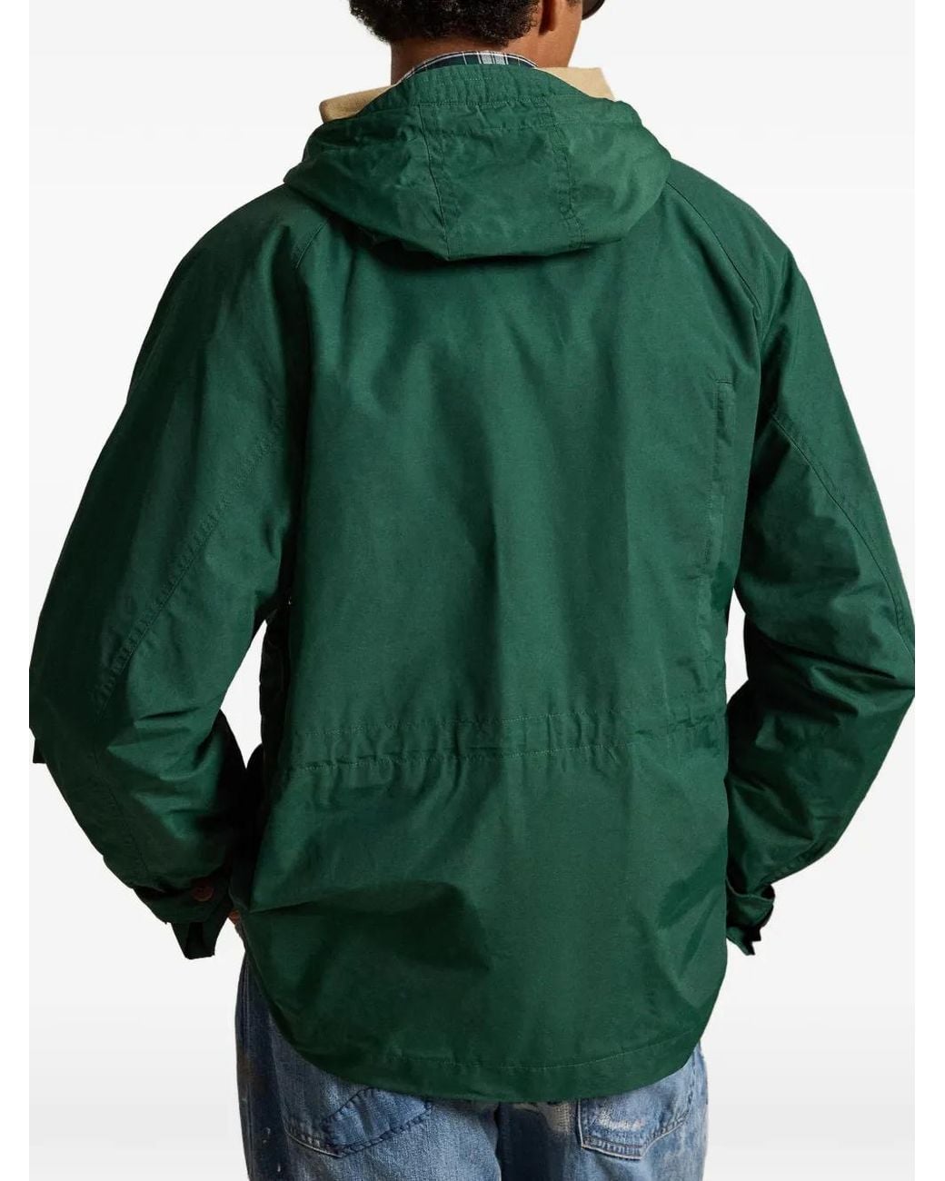Polo Ralph Lauren Green Hooded Multi-Pocket Coat for men