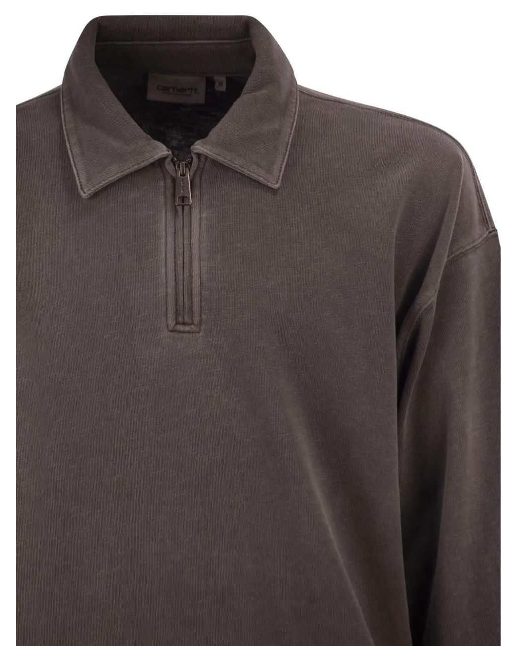 Carhartt Gray Harper Faded Half-Zip Sweater for men