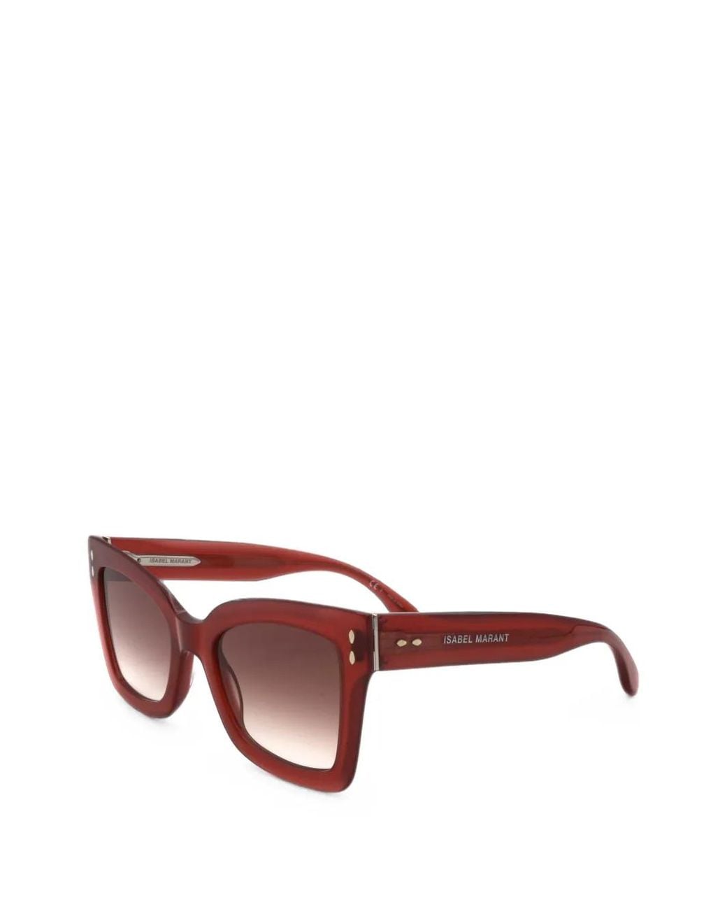 Isabel Marant Red Square-Frame Sunglasses