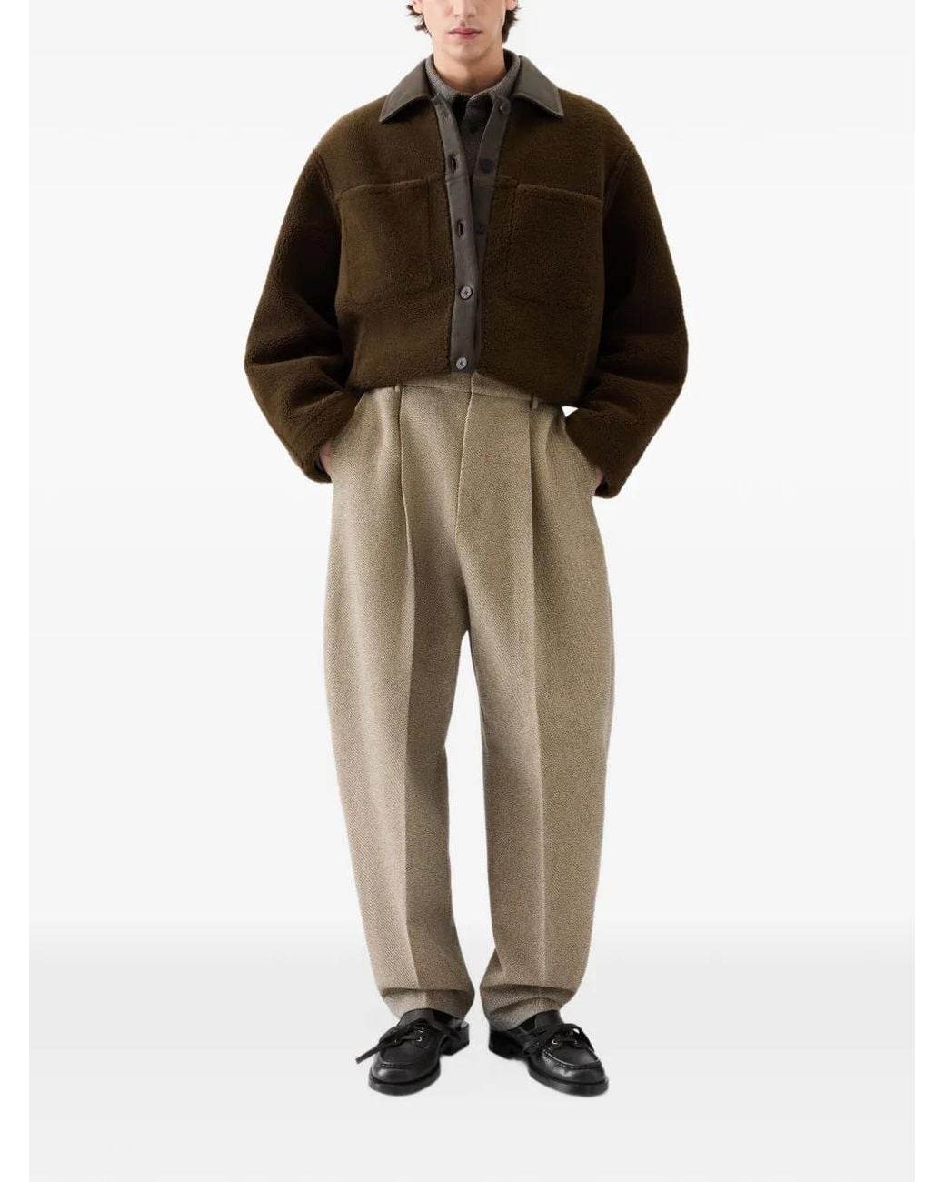 Jacquemus Brown The Pelu Shearling Jacket for men