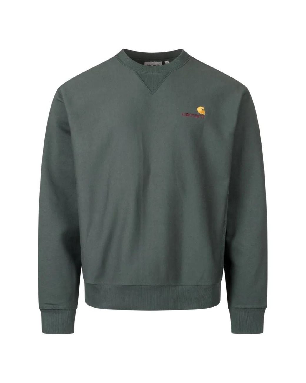 Carhartt Green American Script Sweatshirt for men