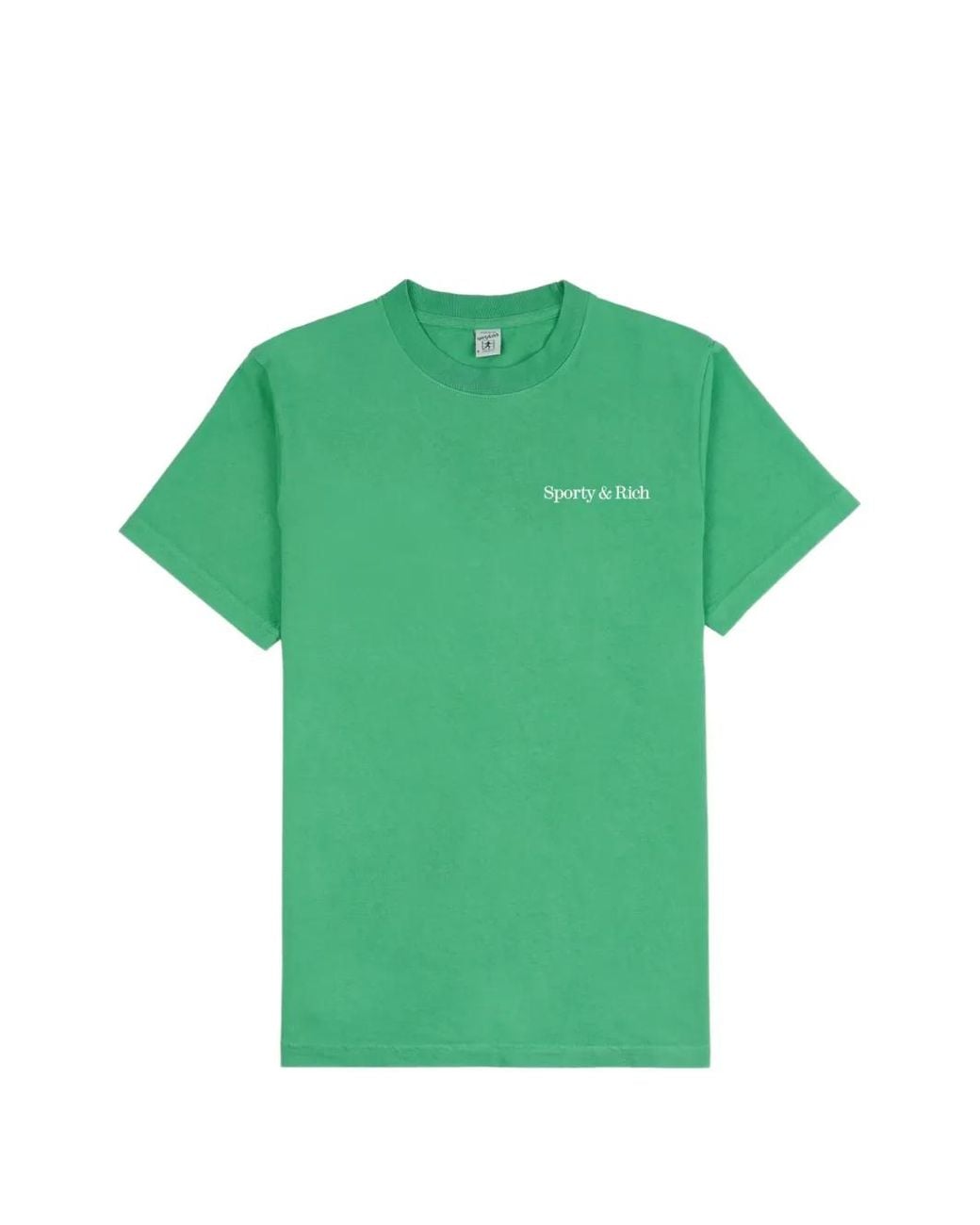 Sporty & Rich Green Fitness 94 Logo-Print T-Shirt