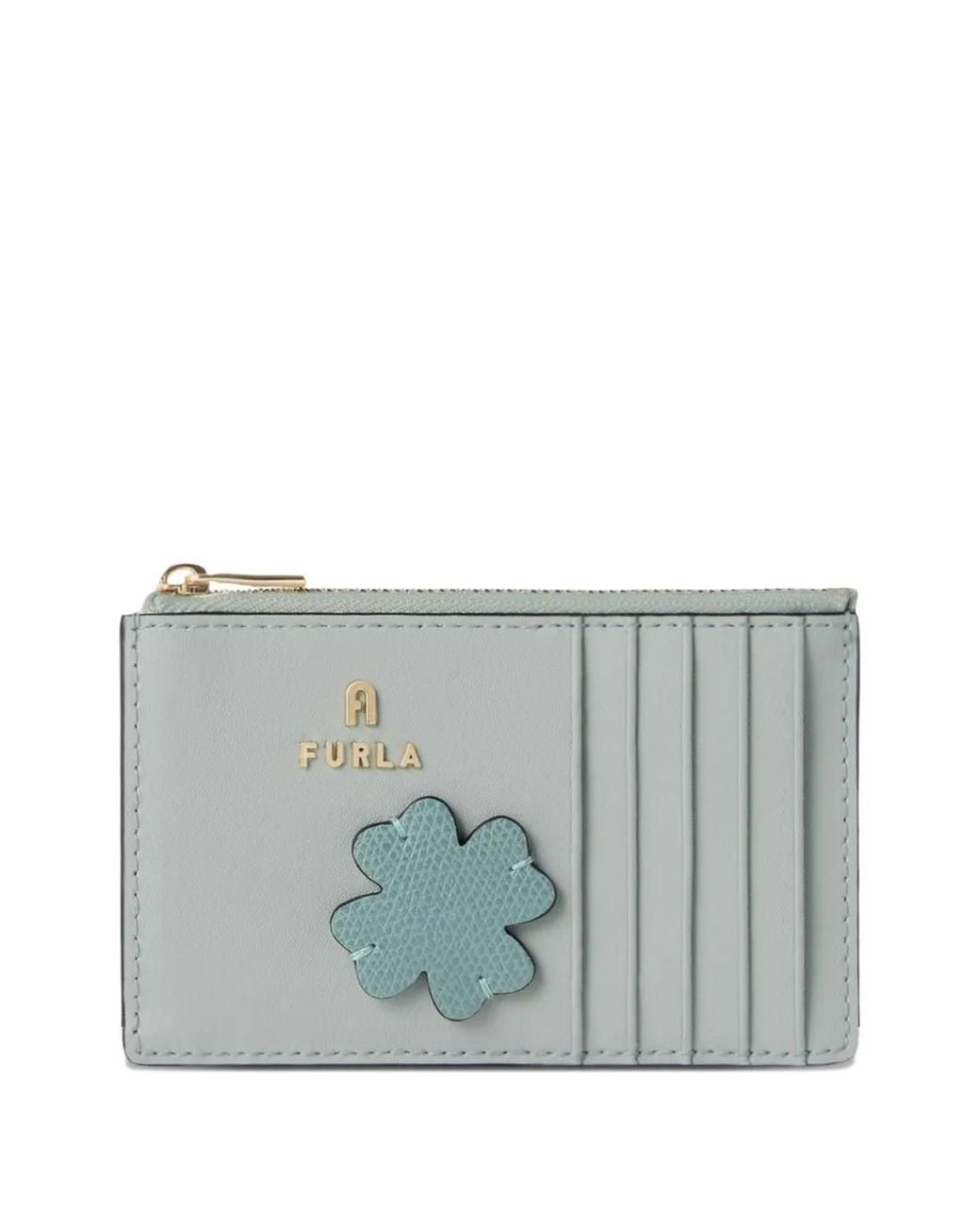 Furla Gray Camelia Card Case M
