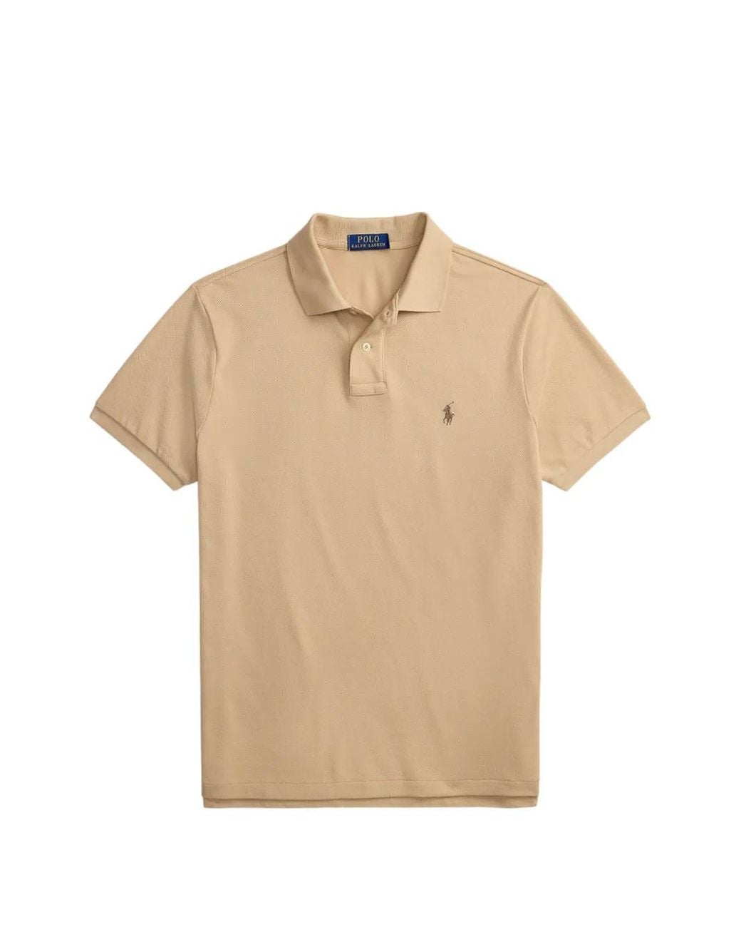 Polo Ralph Lauren Natural Polo En Piqué À Logo Brodé for men