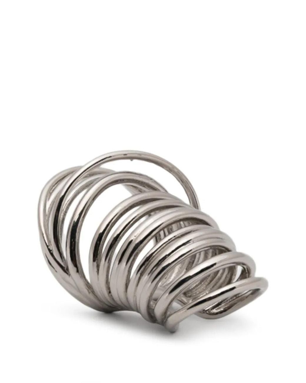 Panconesi White Multi-Hoop Cuff Earrings