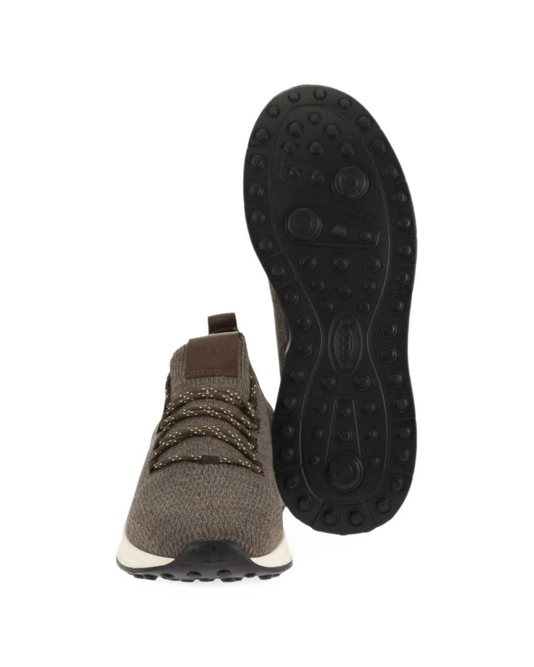 Tod's White Logo-Patch Sneakers for men
