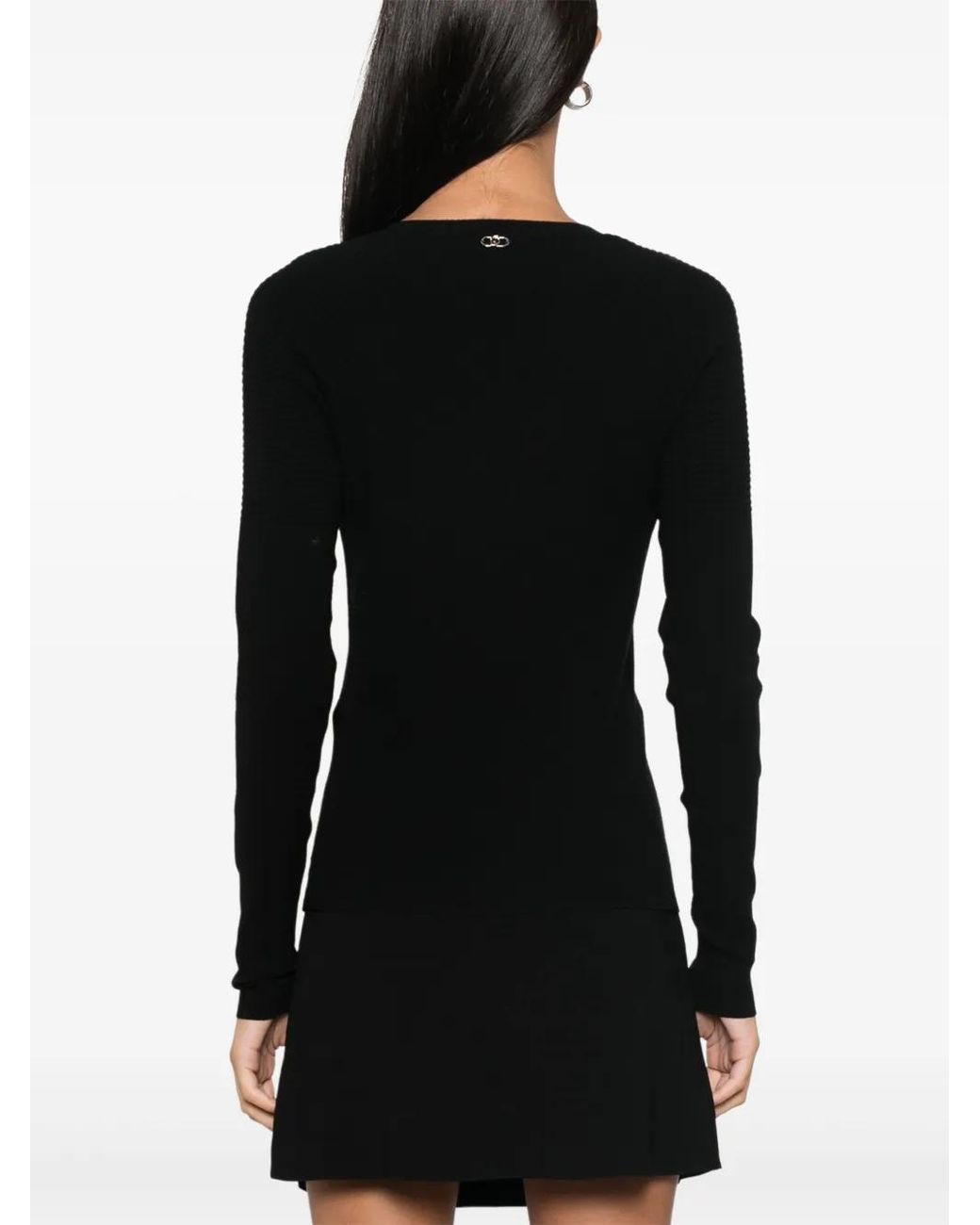 Liu Jo Black Sweater With Buttons