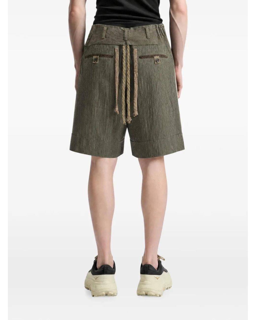 Bermudas Con Diseño Patchwork Ziggy Chen de hombre de color Green