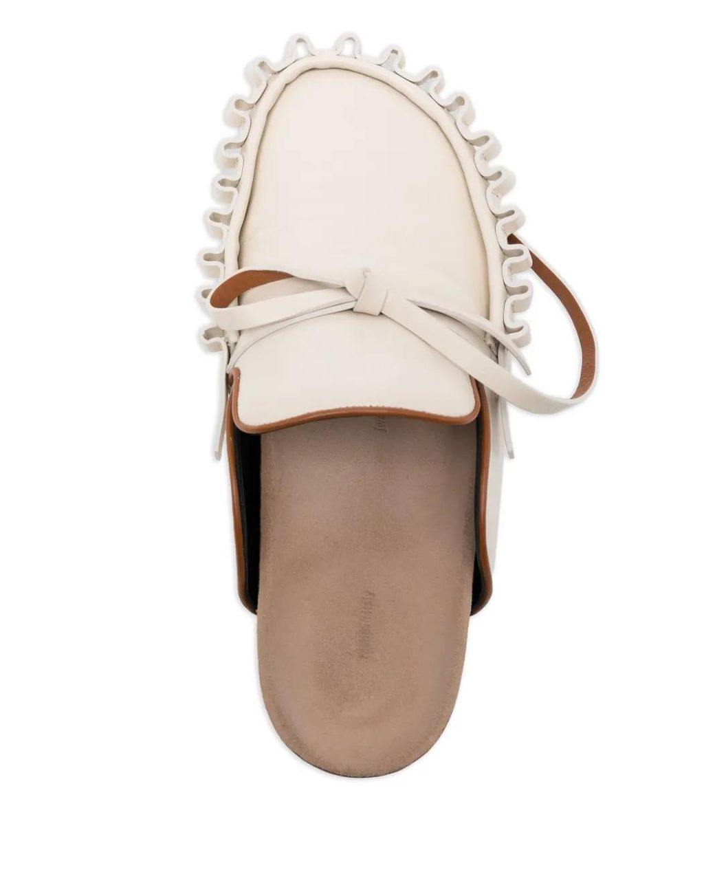 J.W. Anderson White Leather Mules
