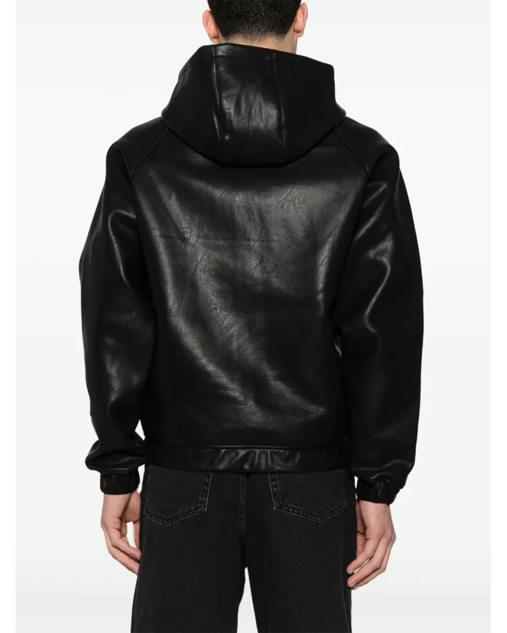 Daily Paper Black Faux-Leather Jacket