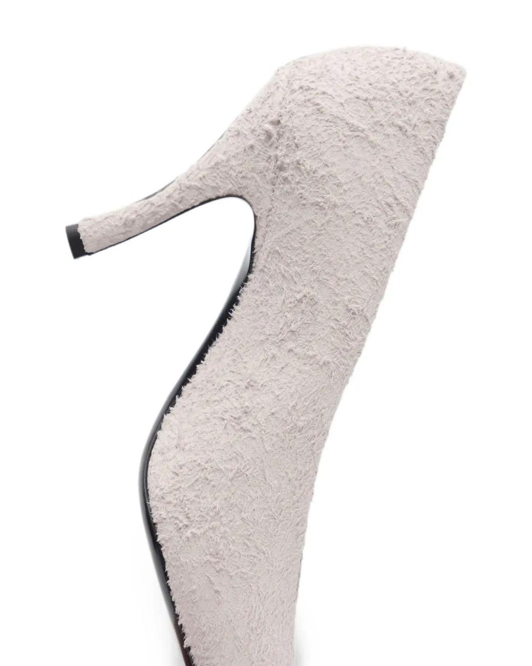 Loulou de Saison White Faye Distressed Leather Pumps