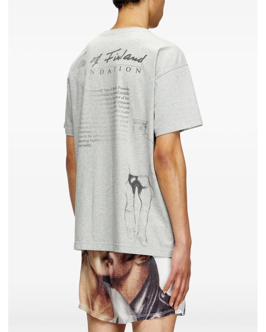 DIESEL White X Tom Of Finland Foundation Pr-T-Norm-Tom25 T-Shirt