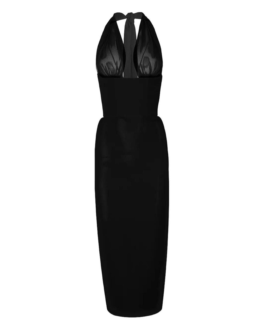 Vestiaire d'un Oiseau Libre Black Dynamic Midi Dress