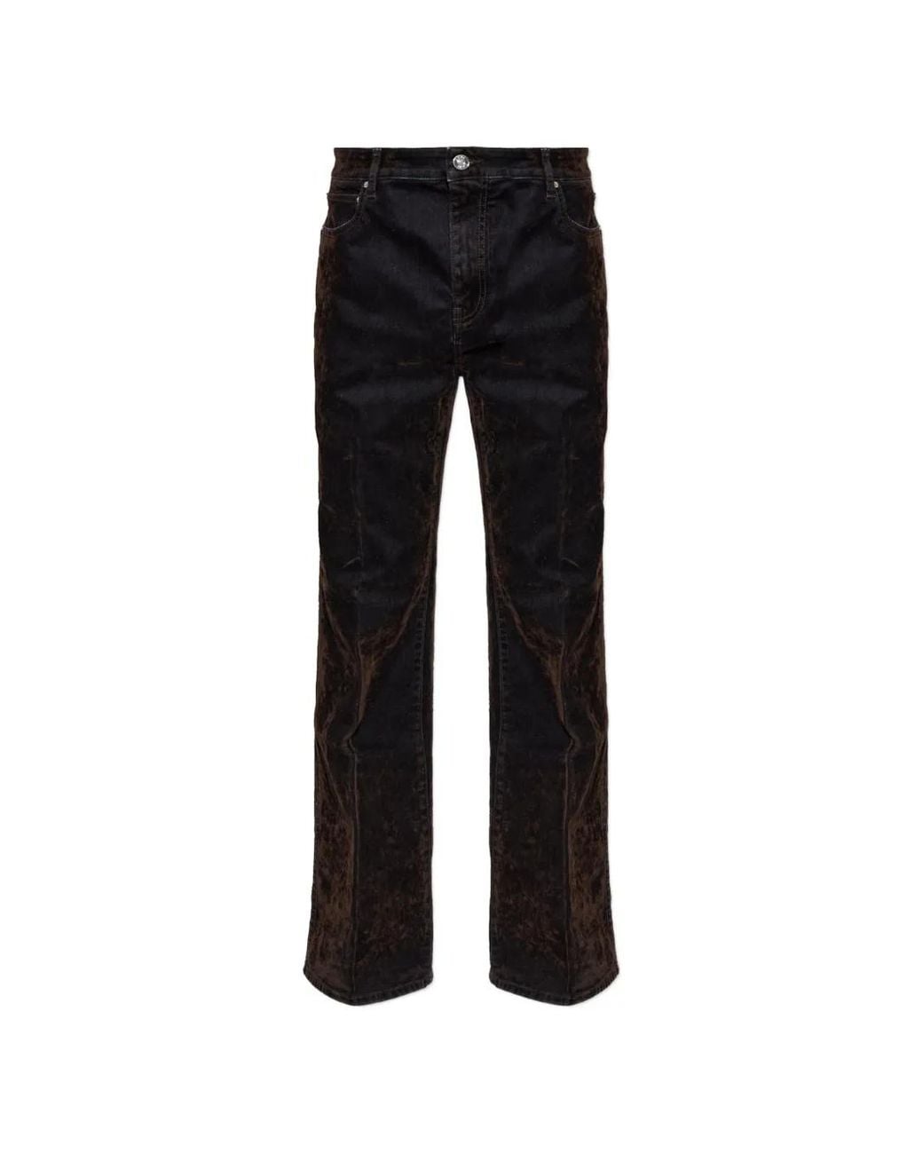 Amiri Black Flock Ma Fit 5 Pocket Jeans for men