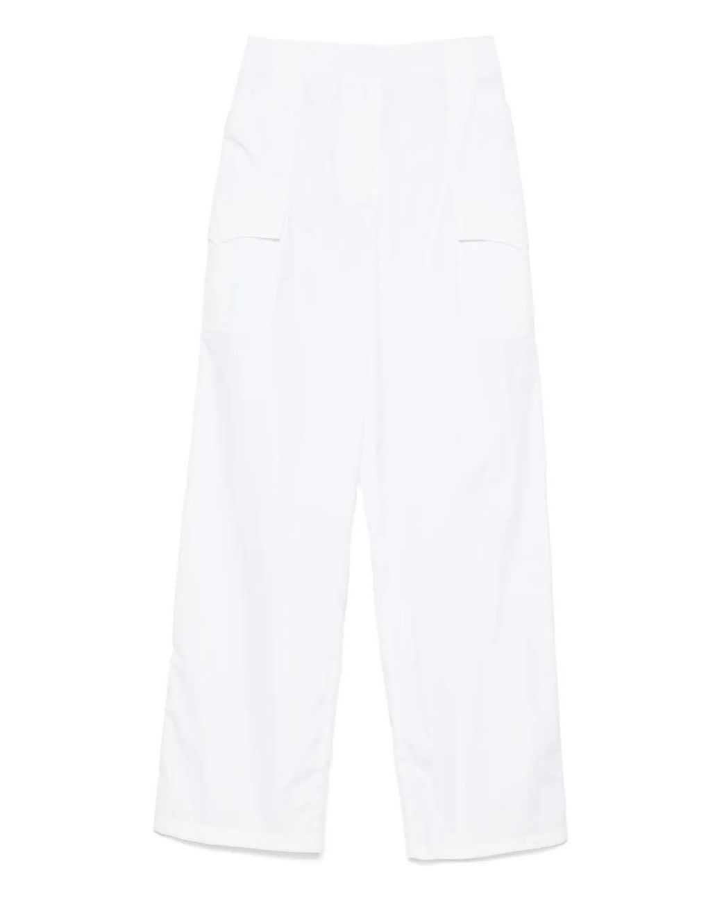 Ermanno Scervino White Cotton Trousers