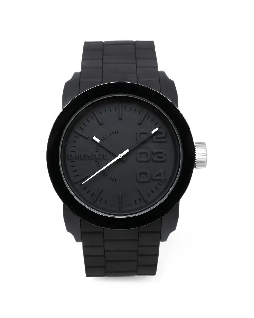 DIESEL Black Color Domination 44Mm Watch for men