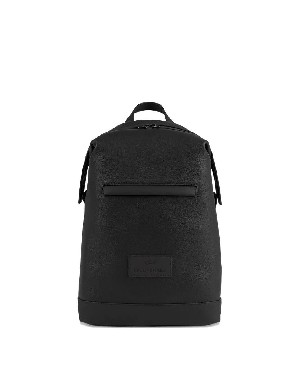 Paul & Shark Black Leather Backpack for men