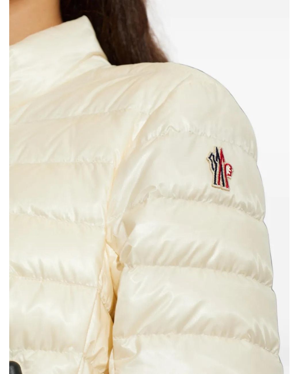 Moncler Natural Walibi Quilted Ski Jacket