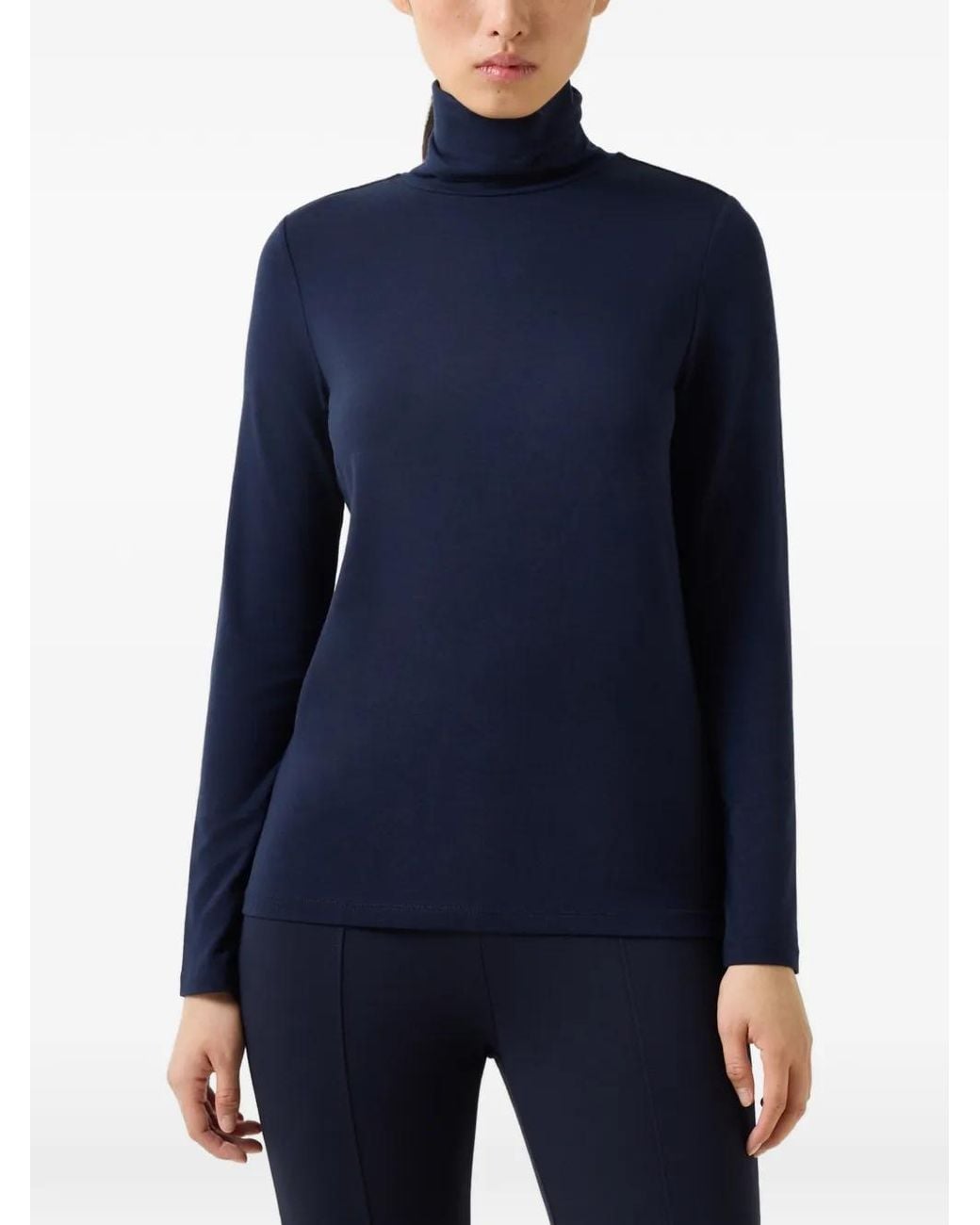 Bogner Blue Katinka Roll-Neck Top