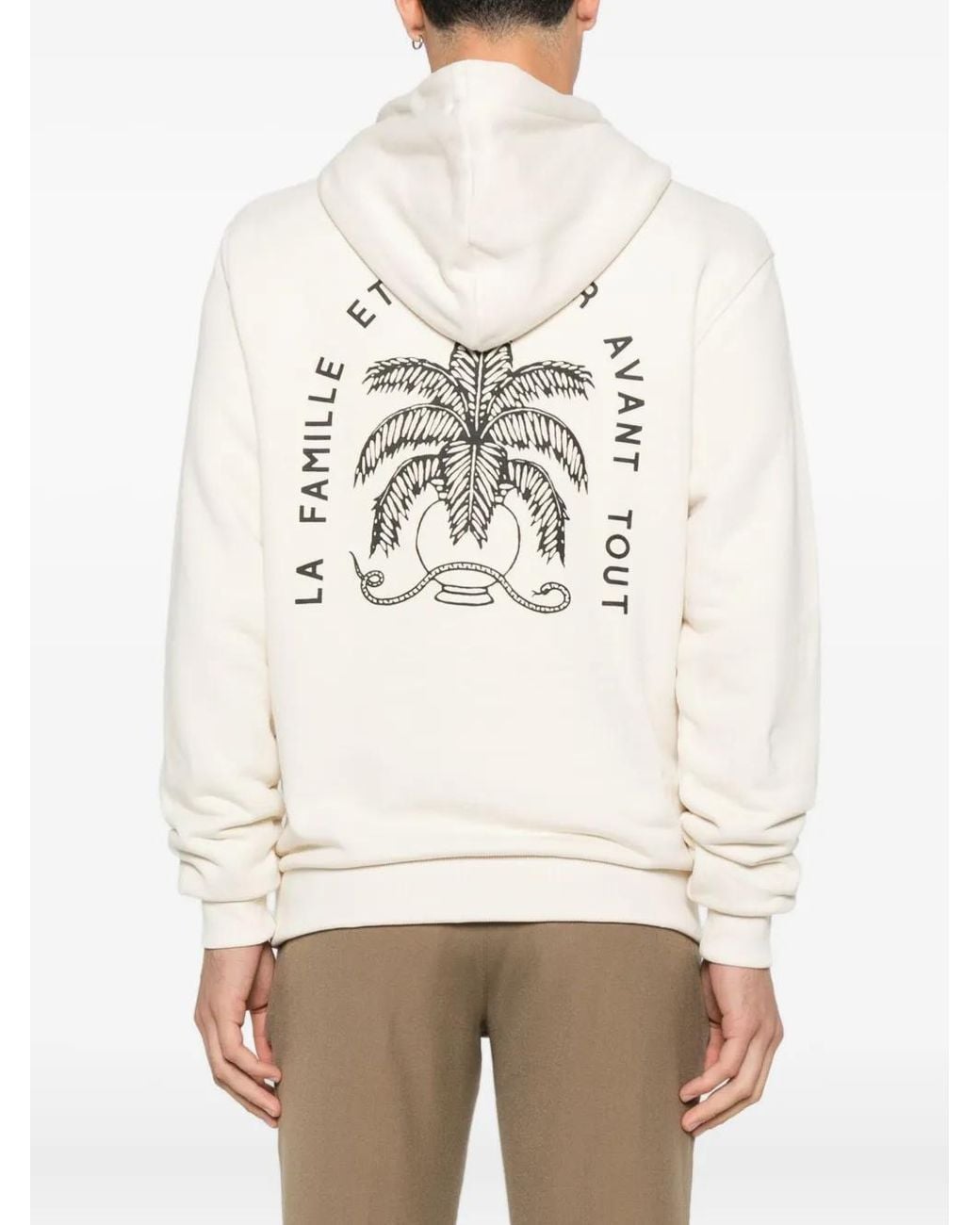 Les Deux White Diaz Embroidered Hoodie for men