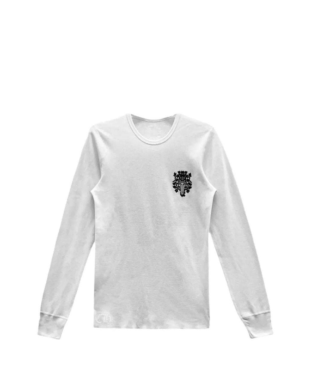 Chrome Hearts White Vine Dagger Long-Sleeve T-Shirt for men