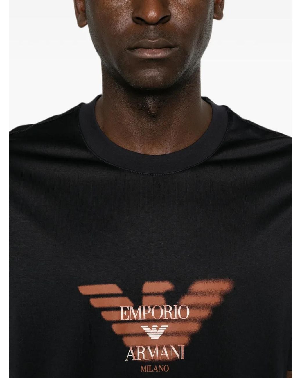 Emporio Armani Black Logo T-Shirt for men