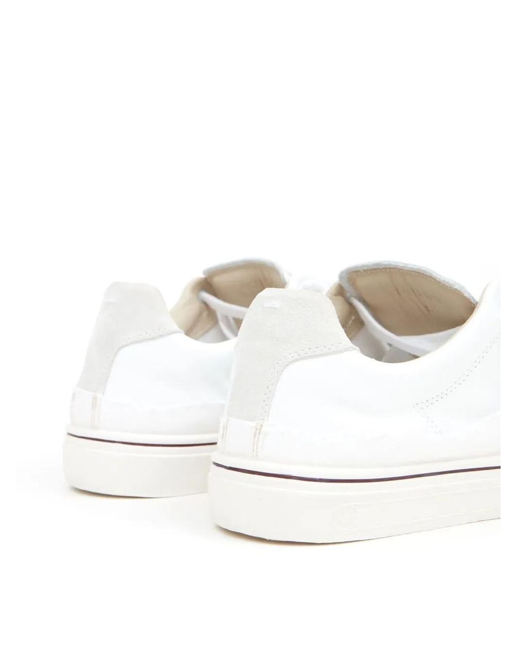 Maison Margiela White New Evolution Lace-Up Sneakers