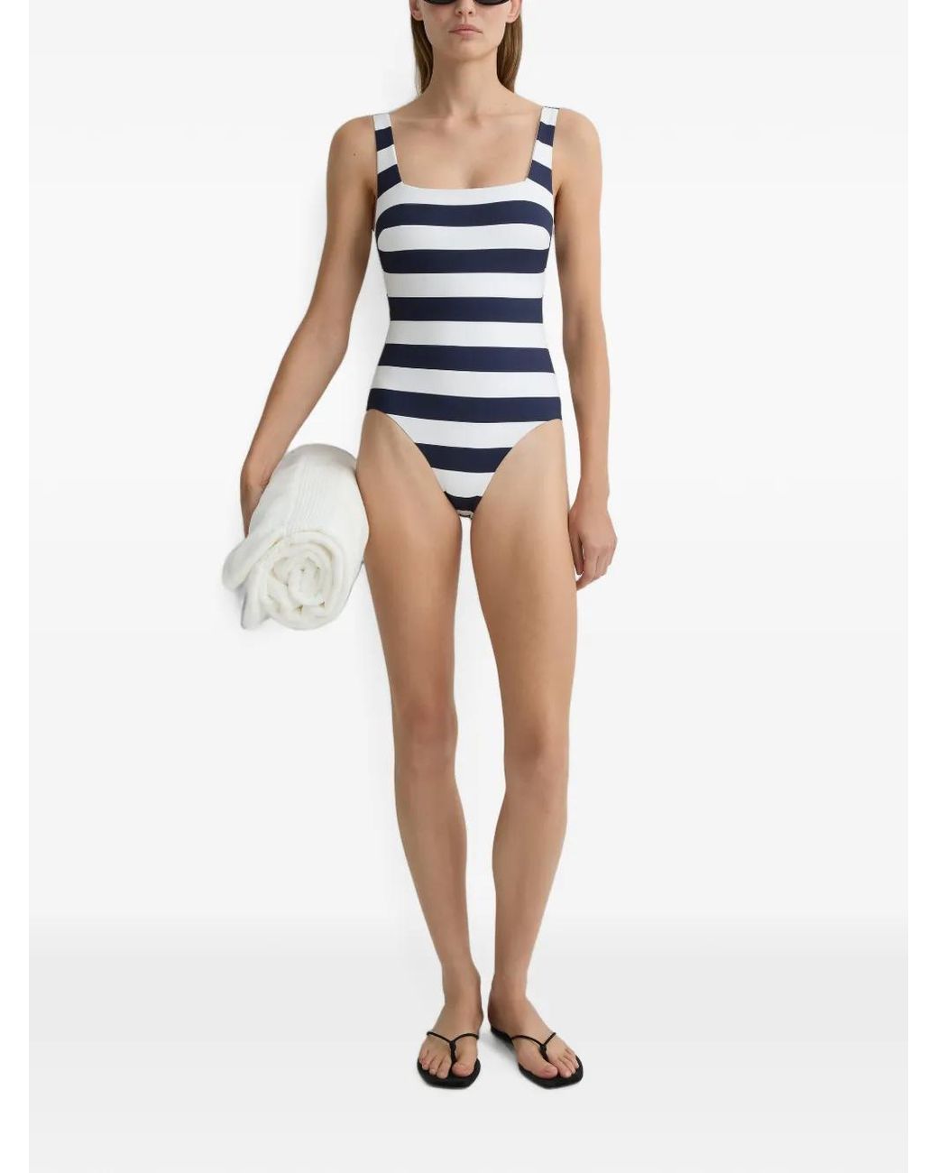 Bondi Born Blue Margot Striped Swimsuit
