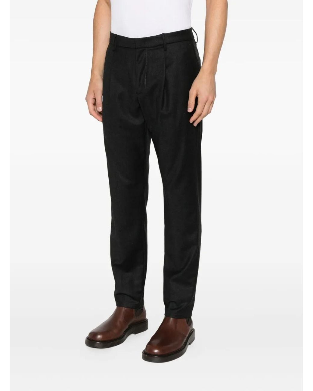 Dondup Black Ralp Trousers for men