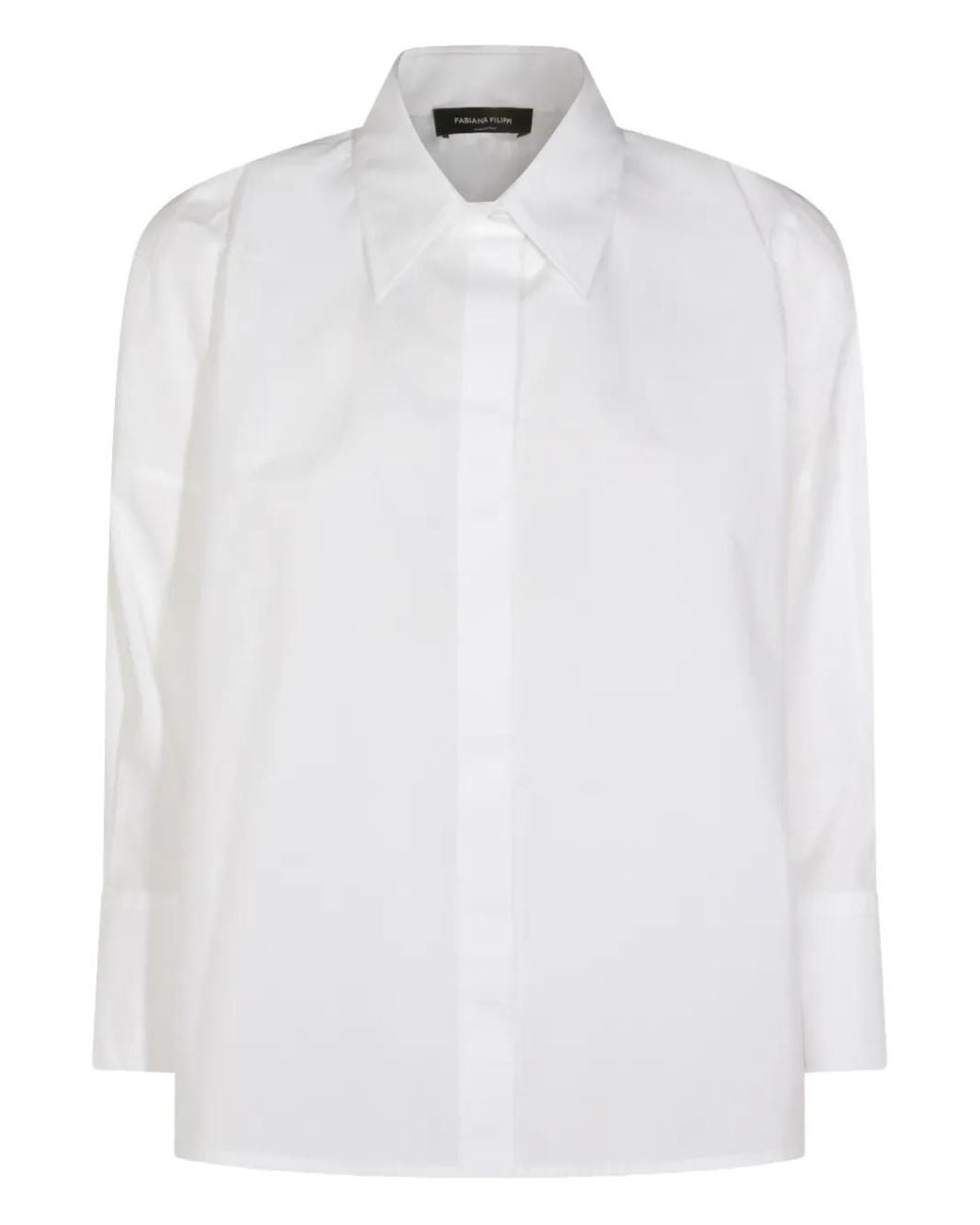 Fabiana Filippi White Long-Sleeved Shirt