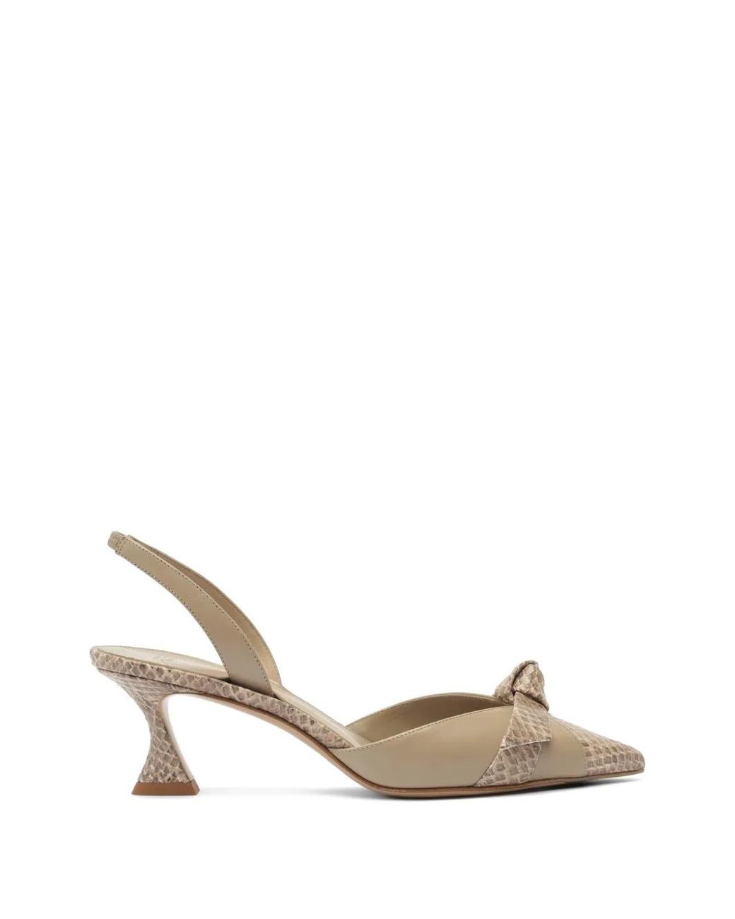Alexandre Birman Metallic Clarita Slingback Pumps