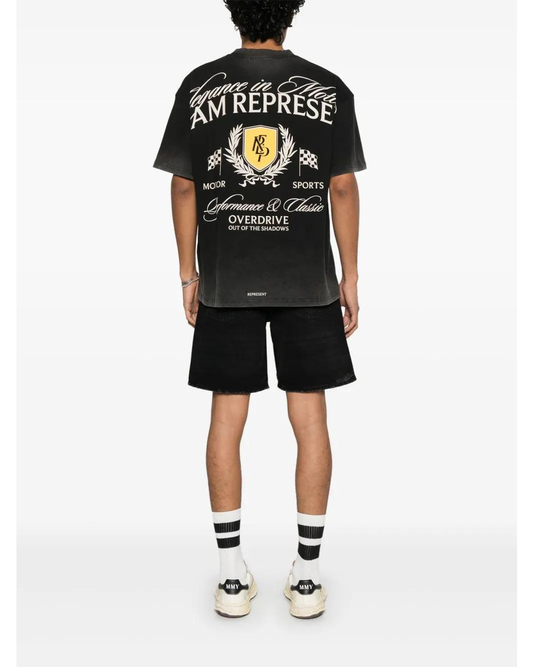 Represent Black Crest T-Shirt for men