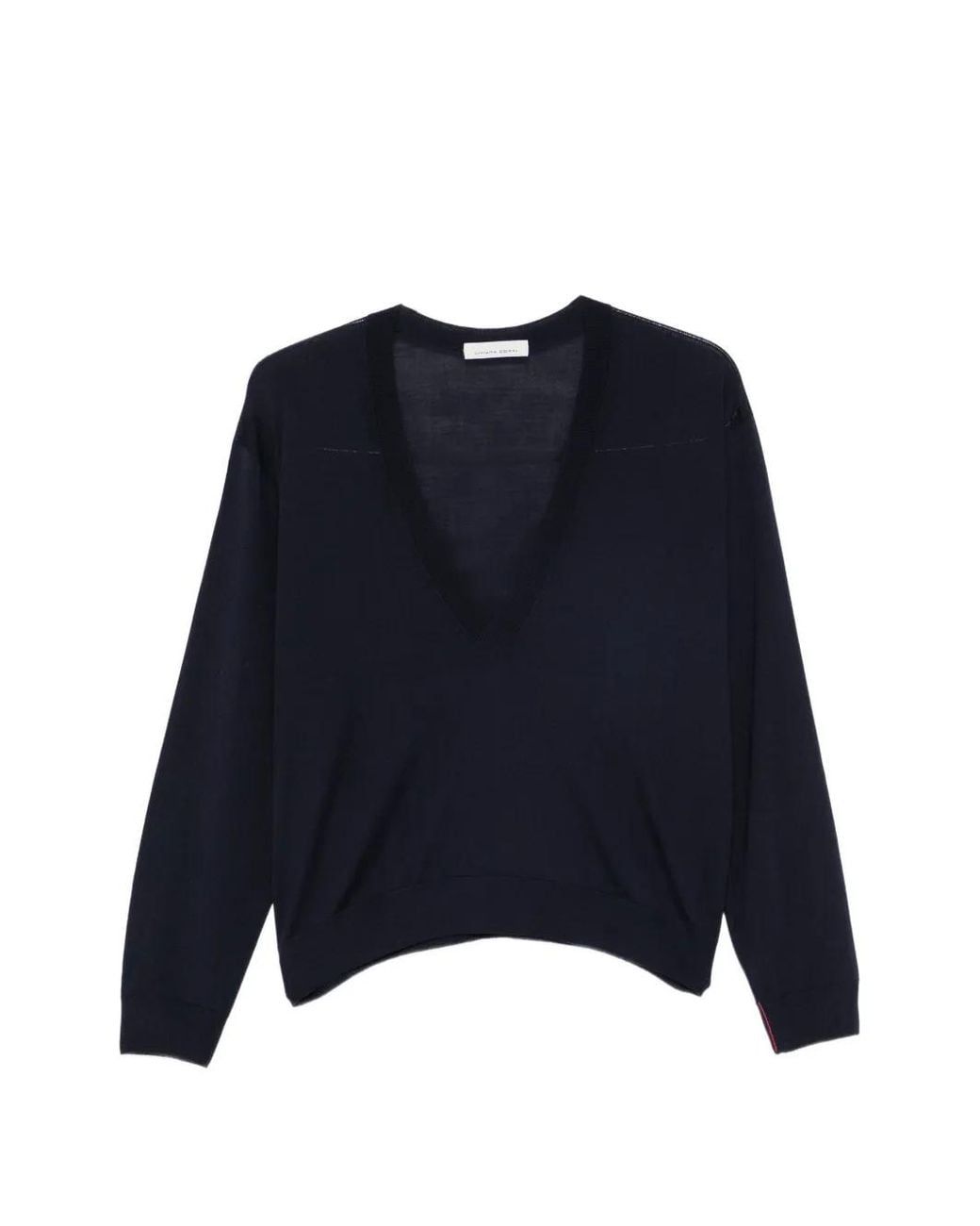 Liviana Conti Blue V-Neck Sweater
