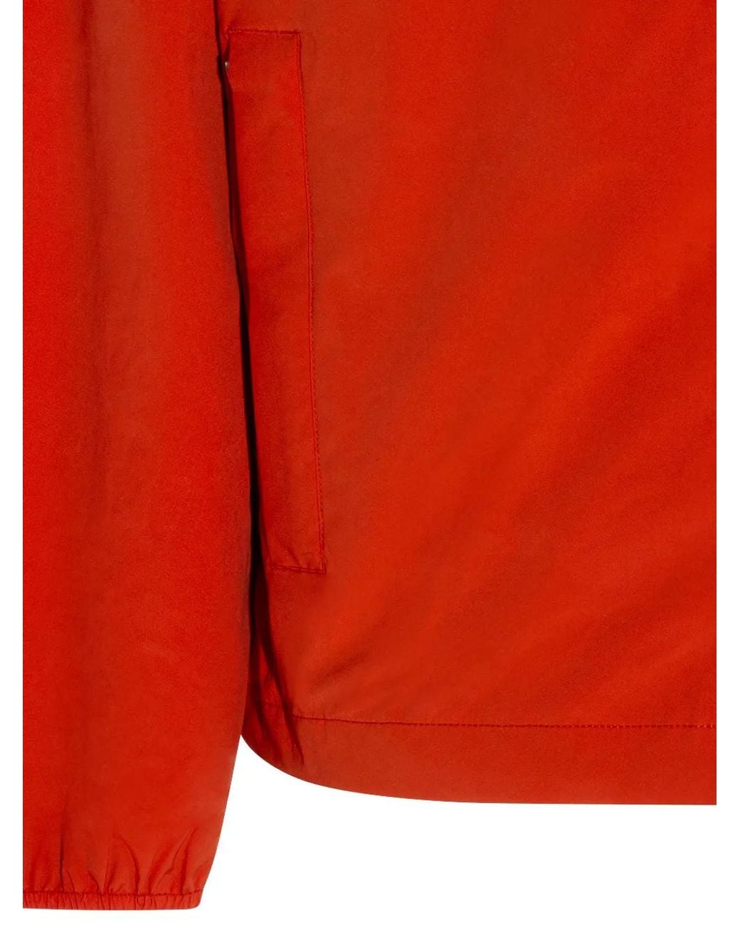 K-Way Red Jack Logo-Detail Hooded Jacket for men