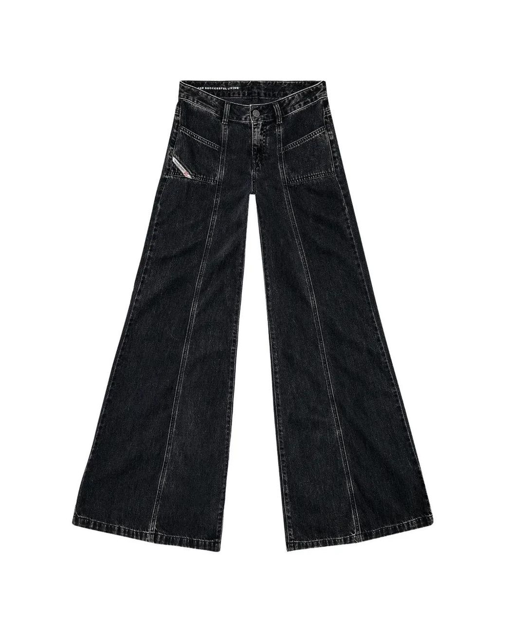 DIESEL Blue Flare Jeans Low-Waist D-Akii