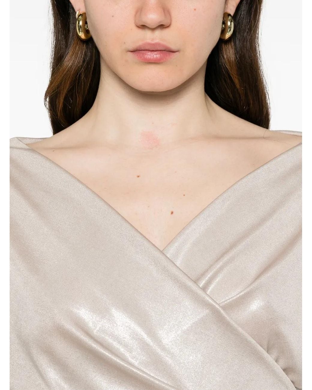 LE_RJTANGE® White Wrap Blouse