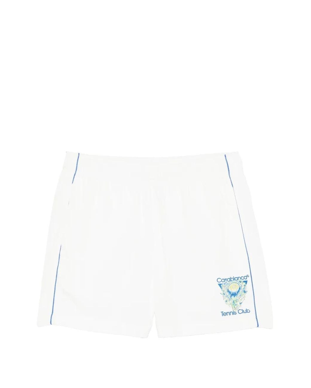 Casablanca White Logo-Print Shorts for men