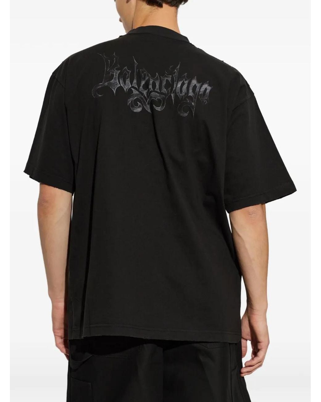 Balenciaga Black Sketchy Medium Fit T-Shirt for men