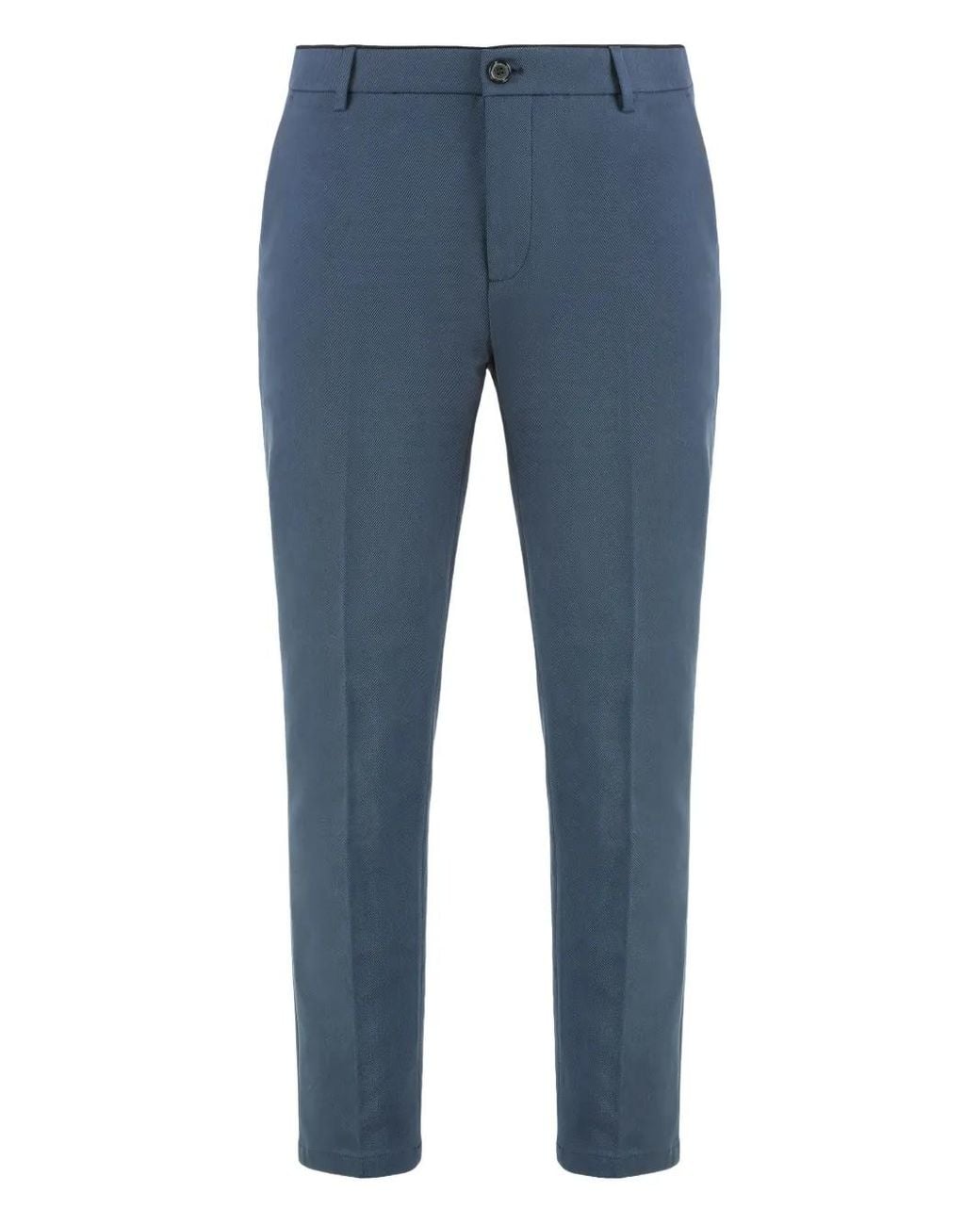 Department 5 Blue Prince Button-Flap Trousers for men