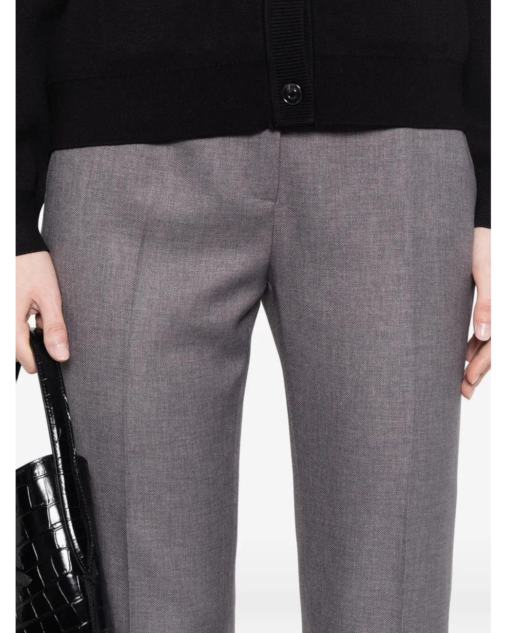 MAISON 123 Black Felix Side-Pockets Trousers