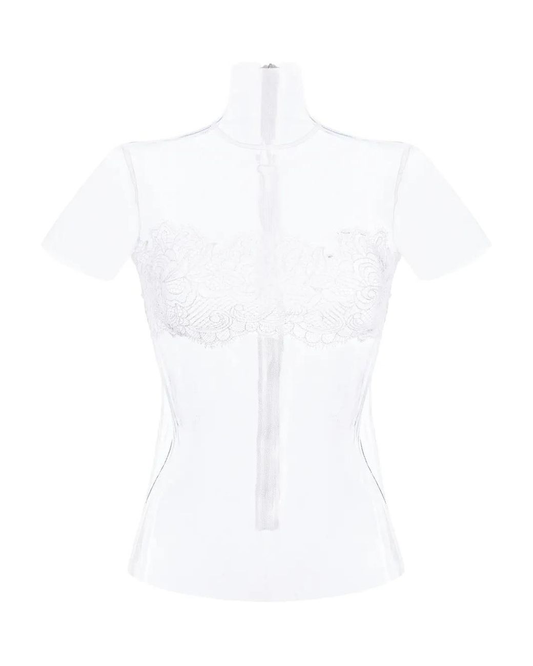 MANURI White Bambi Lace Blouse
