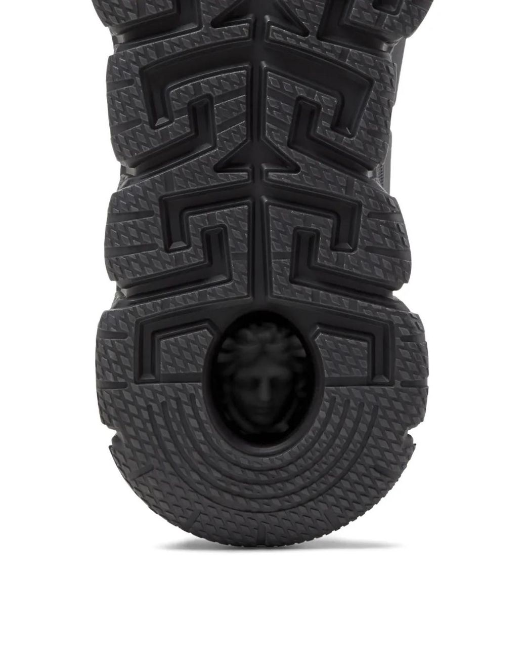 Versace White Trigreca Jacquard Leather Sneakers for men