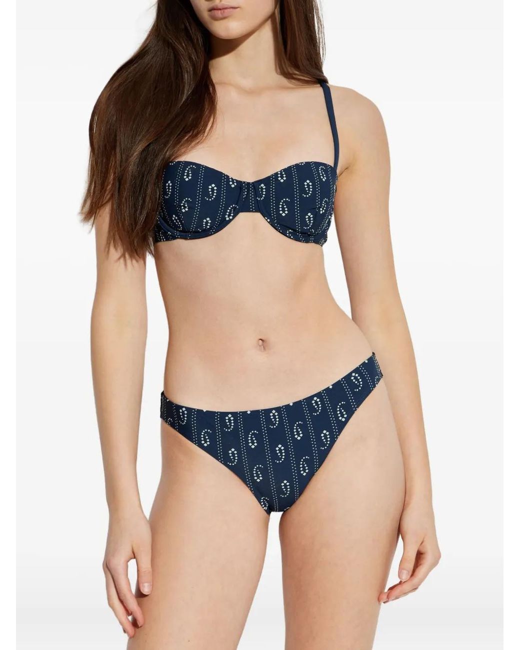 Tory Burch Blue Hipster Bikini Bottom