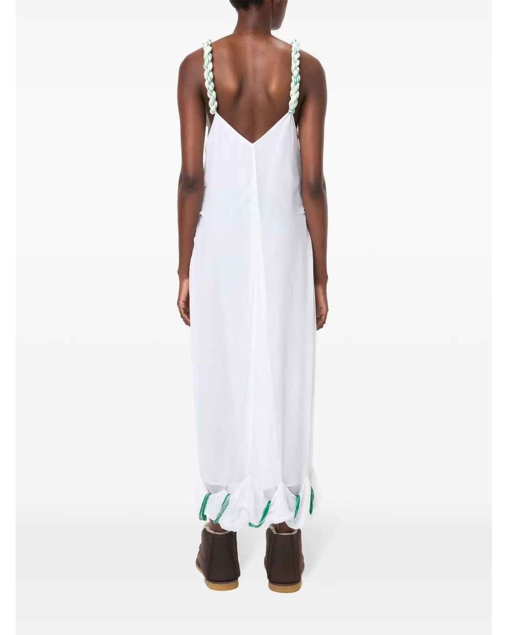 J.W. Anderson タッセルストラップ ドレス White