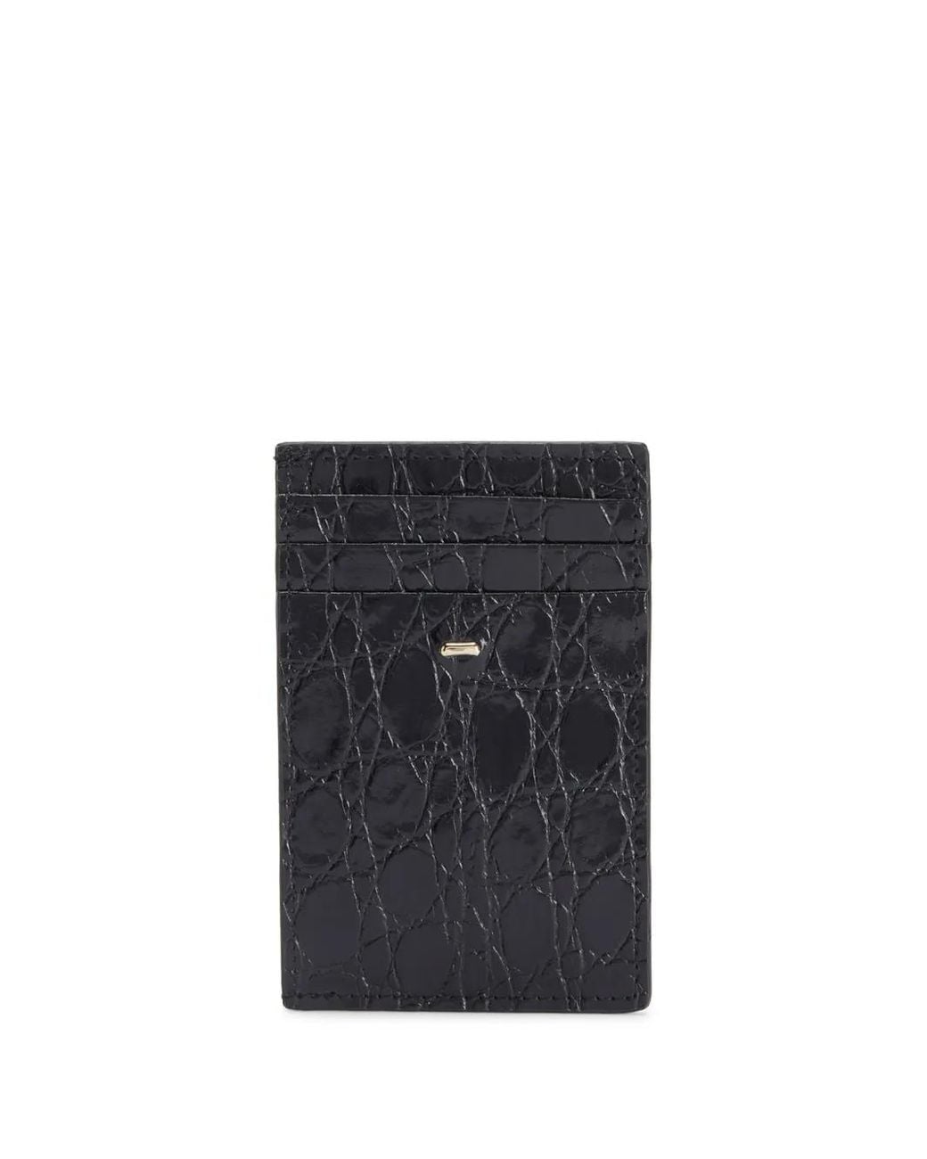 Giuseppe Zanotti Black Albert 2.0 Card Holder for men